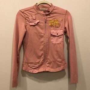 EUC Mauve Parasuco Moto Top, Size Small